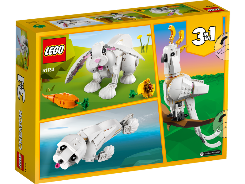 LEGO Creator 3-in-1 White Rabbit Building Toy (31133) LOW STOCK