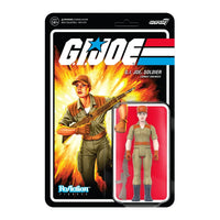 Super7 ReAction Figures - G.I. Joe Soldier Combat Engineer (Short Hair - Pink) Action Figure (82004) LOW STOCK