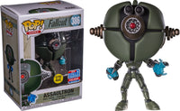Funko Pop! Games #386 - Fallout - Assaultron (Glow in the Dark Convention Exclusive) Vinyl Figure