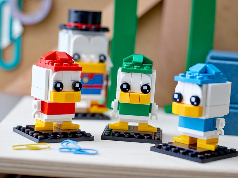 LEGO BrickHeadz - Scrooge McDuck, Huey, Dewey & Louie (40477) Building Toy LOW STOCK