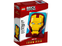 LEGO Brick Sketches - Marvel - Iron Man (40535) Building Toy LOW STOCK