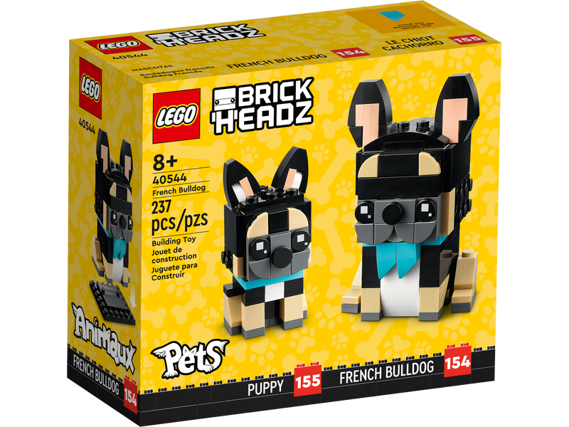 LEGO BrickHeadz: Pets - Puppy and French Bulldog Building Toy (40544)