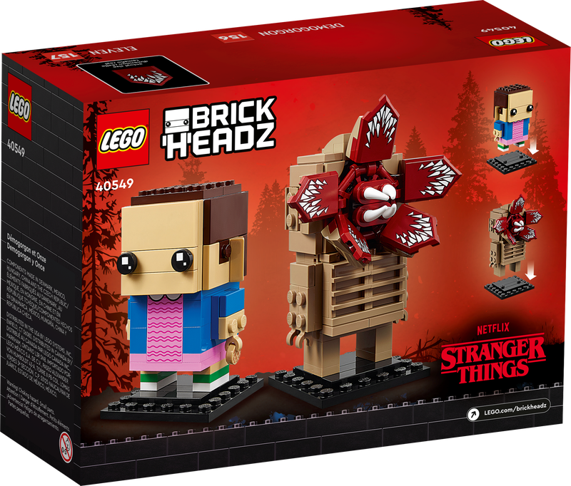 LEGO BrickHeadz Demogorgon & Eleven (40549) Building Toy LAST ONE!