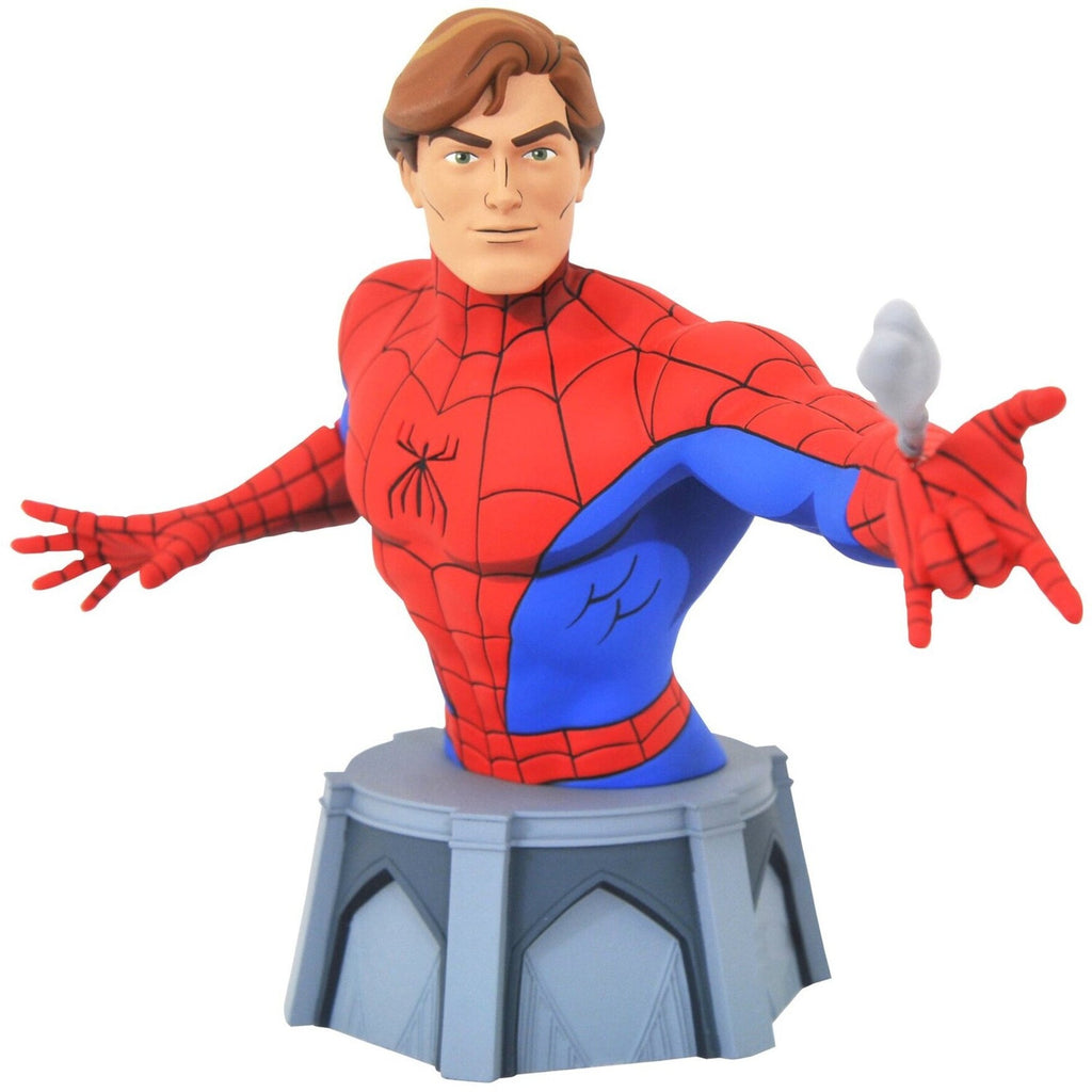 Diamond Select - Marvel - Spider-Man Animated Series - Peter Parker Unmasked Exclusive Bust (84029) LOW STOCK
