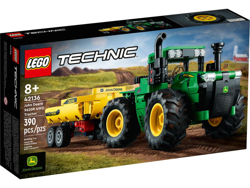 LEGO Technic - John Deere 9620R 4WD Tractor Building Toy (42136) LOW STOCK