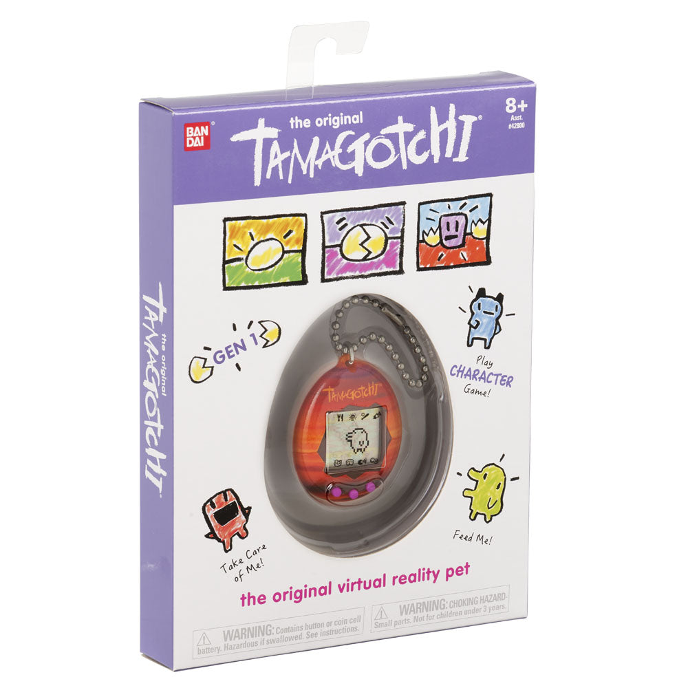Tamagotchi Red/Orange Gen 1 Electronic Virtual Reality Pet Bandai