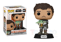 Funko Pop! Star Wars #461 - The Mandalorian - The Mandalorian (With Grogu) Vinyl Figure (54525)
