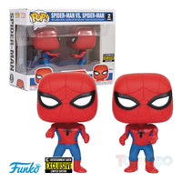 Funko Pop Marvel \'60s Animated Series Spider-Man vs Spider-Man (Pointing At) EE Exclusive 2-Pack 48293 LAST ONE!