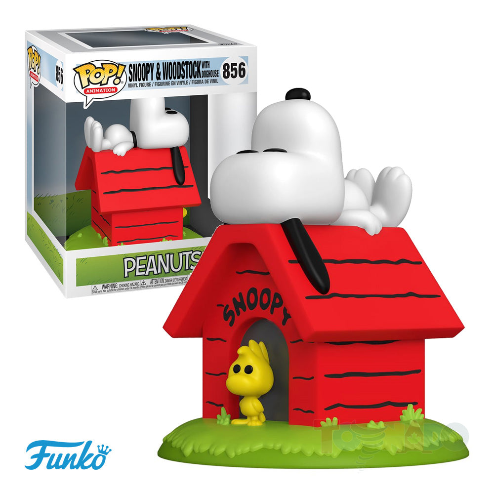 Funko Pop! Animation #856 - Peanuts - Snoopy on Doghouse Deluxe Vinyl Figure 50817