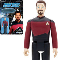 Super7 ReAction - Star Trek: The Next Generation - Commander William T. Riker Action Figure (81536)