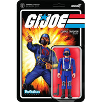 Super7 ReAction Figures - G.I. Joe Wave 1 - Cobra Trooper Infantry Y-Back (Pink) LOW STOCK