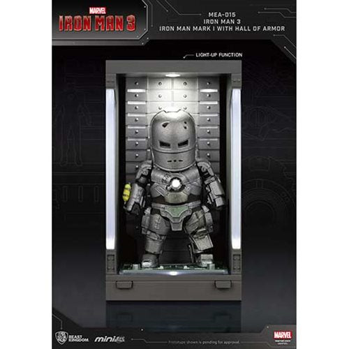 Beast Kingdom - Marvel Iron Man 3 MK I with Hall of Armor Display (MEA-015) Previews Exclusive LAST ONE!