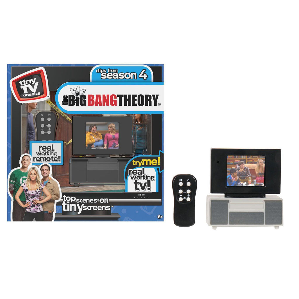 Tiny TV Classics with Working Remote Control - The Big Bang Theory: Clips from Season 4 (06953) LOW STOCK