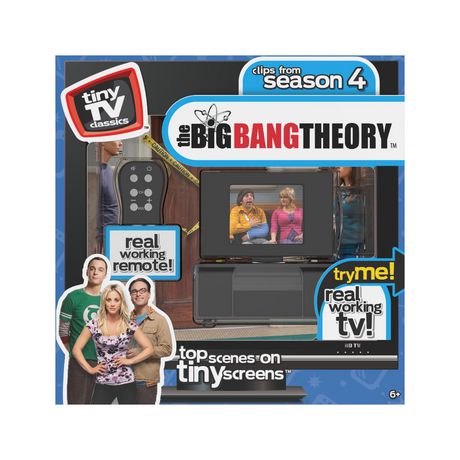 Tiny TV Classics with Working Remote Control - The Big Bang Theory: Clips from Season 4 (06953) LOW STOCK