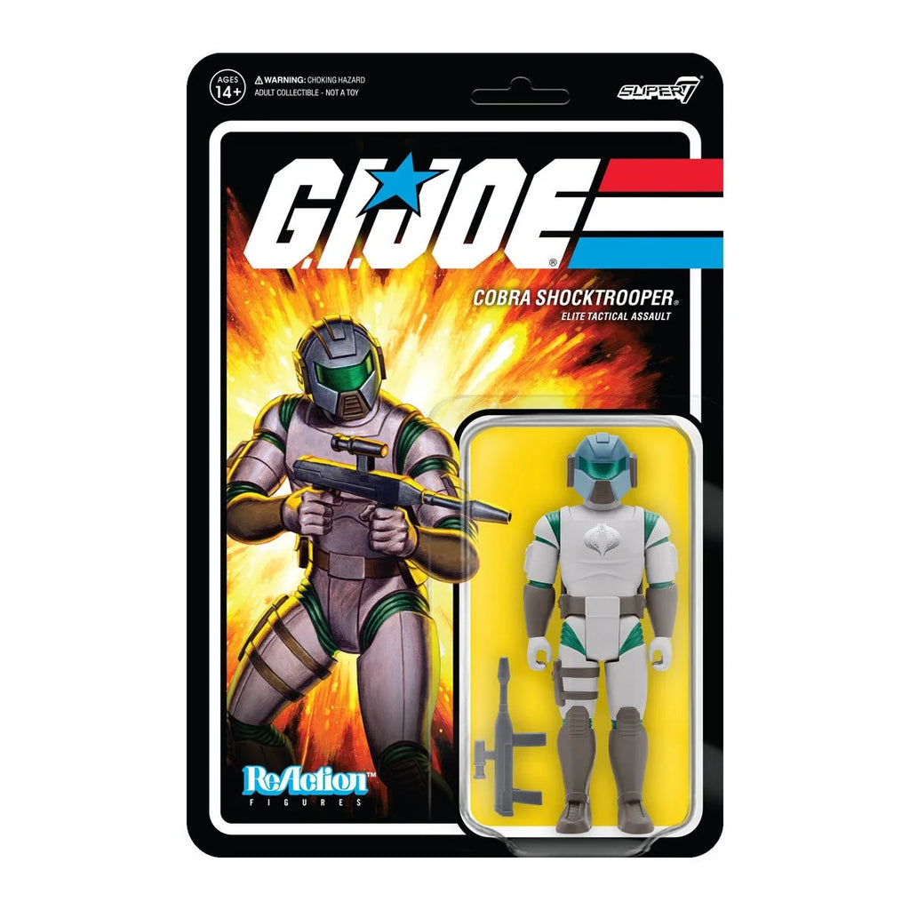 Super7 ReAction - G.I. Joe: Cobra Shocktrooper (Rifle A) Action Figure LAST ONE!