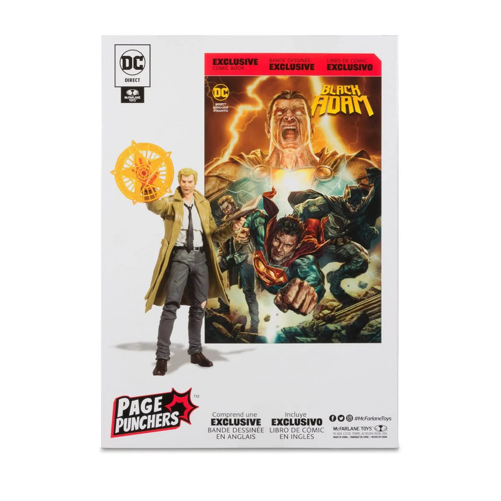 DC Direct (McFarlane Toys) Page Punchers Constantine Action Figure with Black Adam Comic Book (15904) LOW STOCK