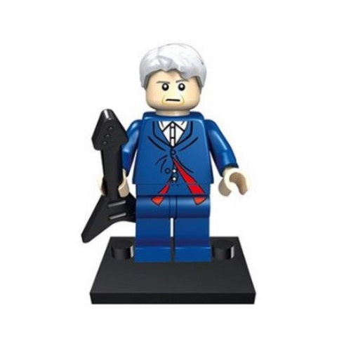 BBC TV - Doctor Who - 12th Doctor (Peter Capaldi + Guitar) Custom Minifigure