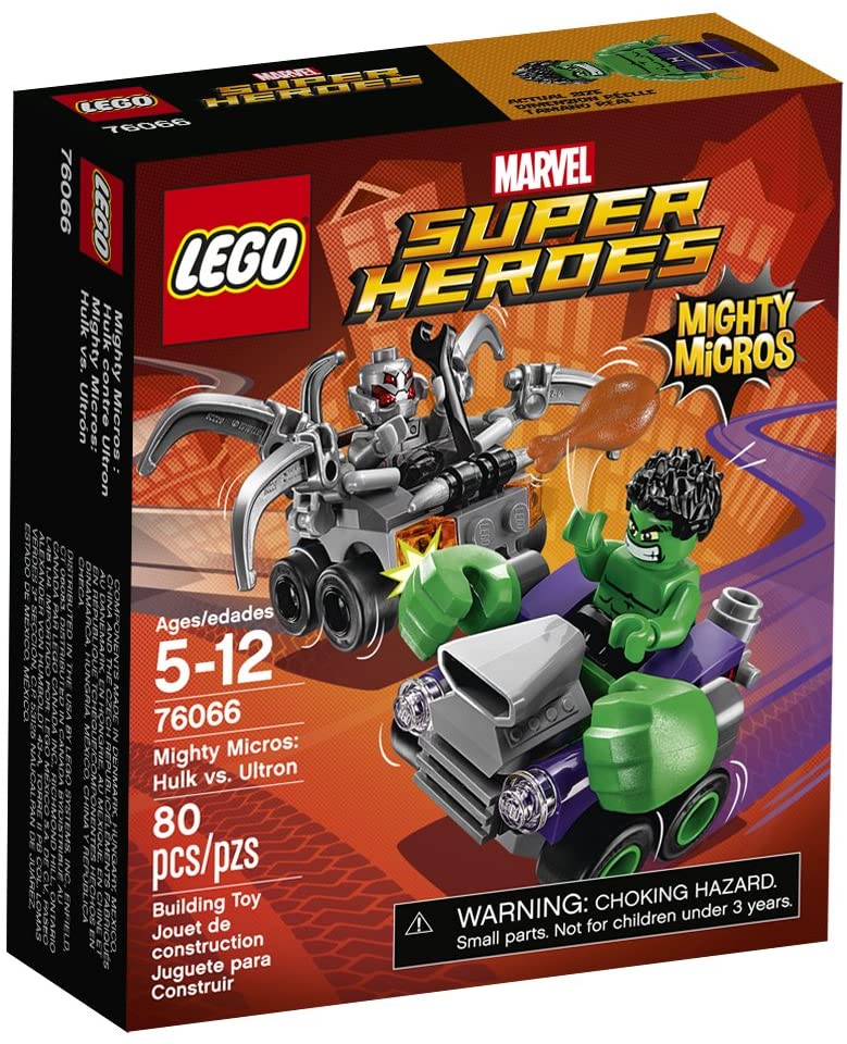 LEGO Marvel Super Heroes - Mighty Micros - Hulk vs. Ultron (76066) Retired Rare Building Toy
