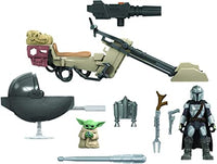 Star Wars - Mission Fleet - The Mandalorian - Battle for the Bounty - Speeder Bike Playset (E9680) LOW STOCK