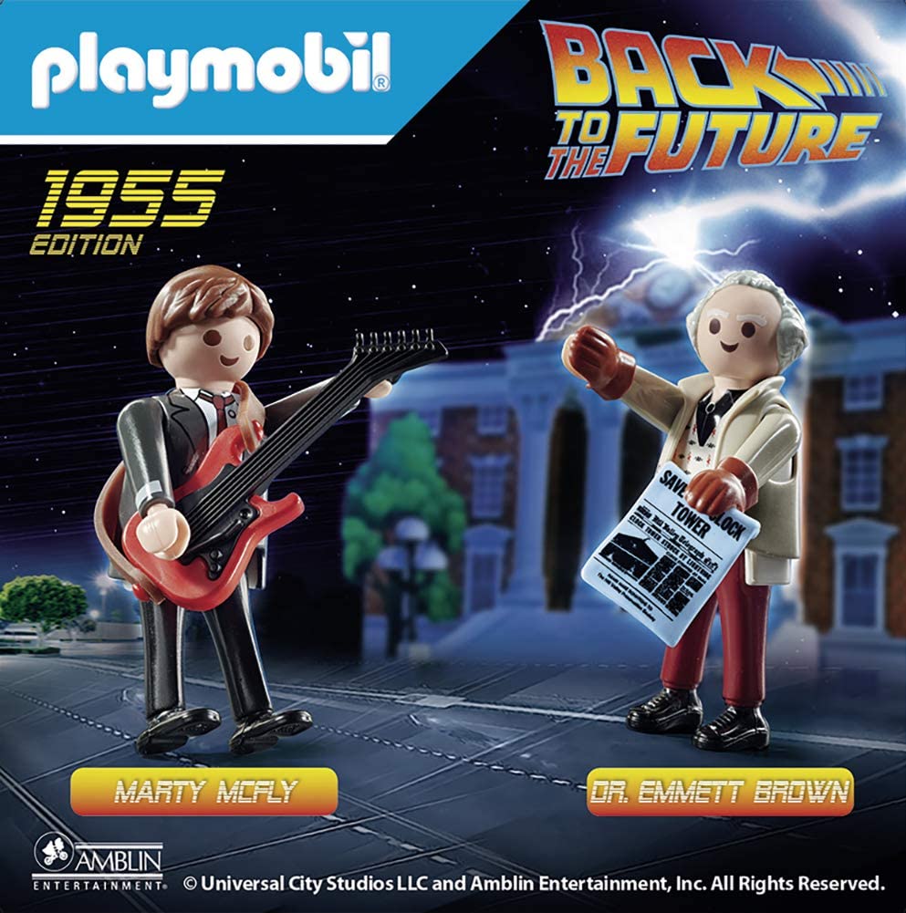 Playmobil - Back to the Future - 1955 Edition - Marty McFly & Dr. Emmet (Doc) Brown (70459) Playset