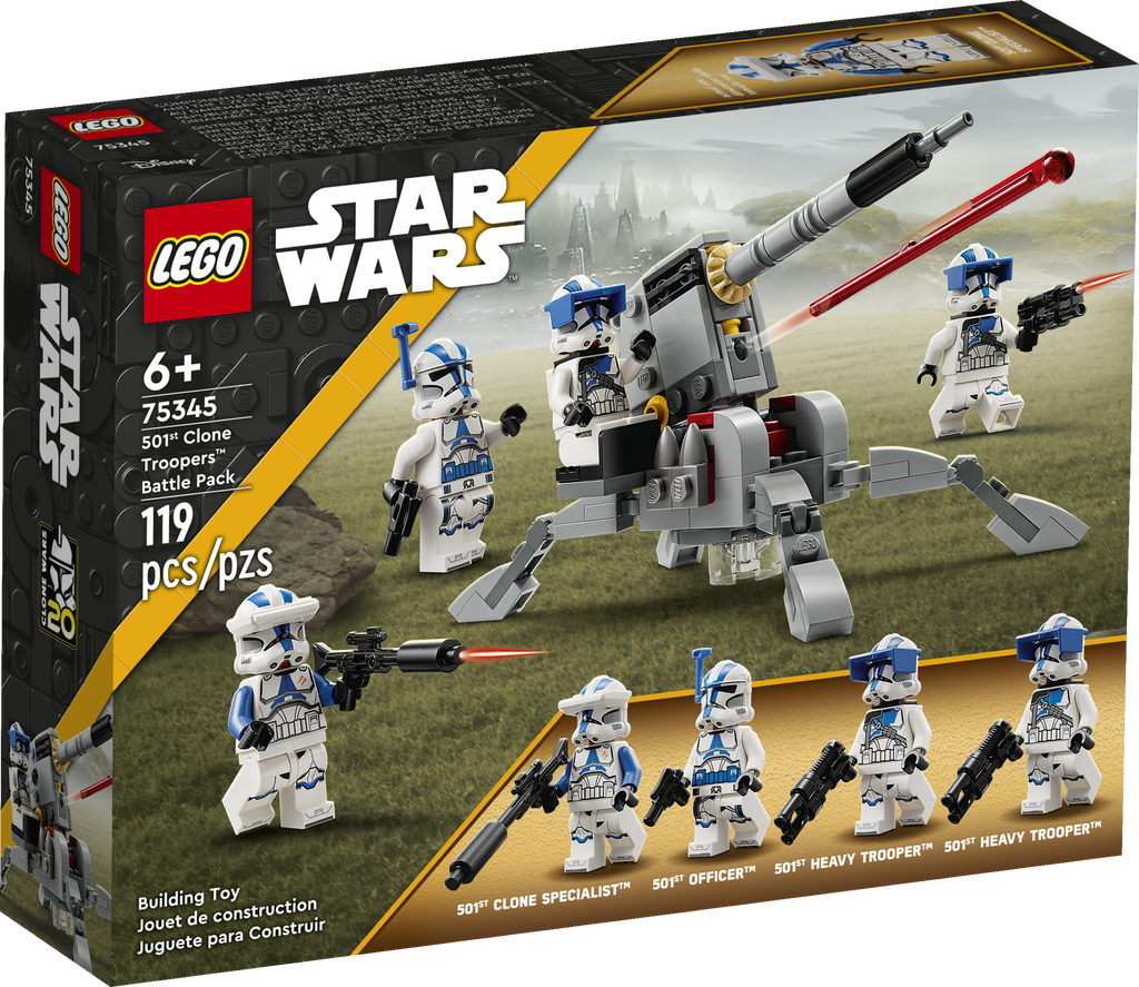 LEGO Star Wars - 501st Clone Troopers Battle Pack Building Toy (75345)