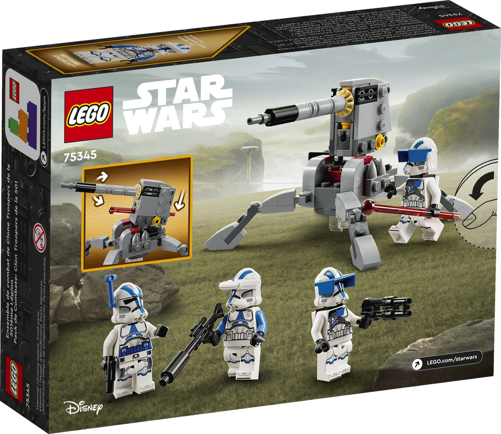LEGO Star Wars - 501st Clone Troopers Battle Pack Building Toy (75345)
