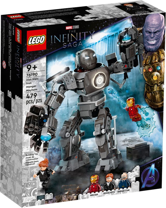 LEGO Marvel Studios - The Infinity Saga - Iron Man: Iron Monger Mayhem (76190) Retired Building Toy LOW STOCK