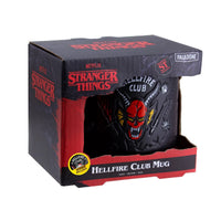 Paladone - Netflix: Stranger Things - Hellfire Club Demon Embossed 13 oz. Black Coffee Mug & Sticker LOW STOCK