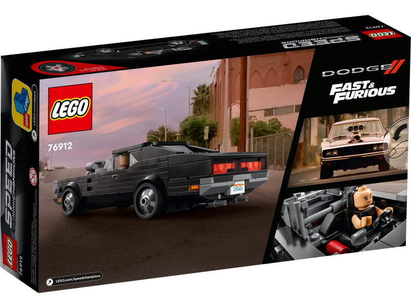 LEGO Speed Champions - Fast & Furious 1970 Dodge Charger R/T (76912) Building Toy LOW STOCK