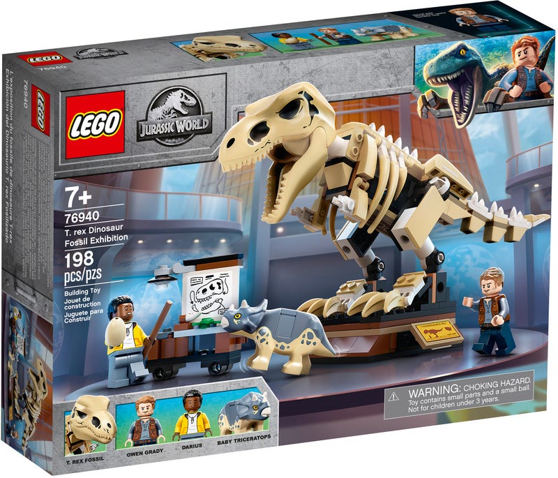 LEGO Jurassic World - T. rex Dinosaur Fossil Exhibition (76940) Retired Building Toy