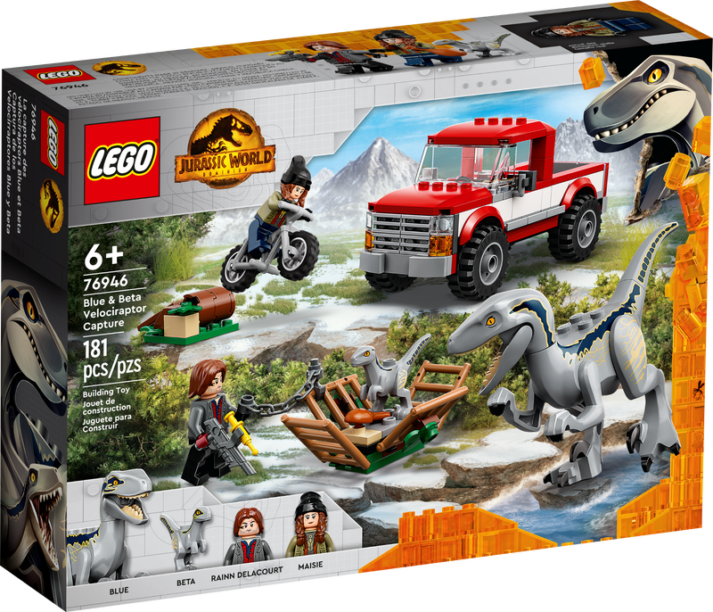 LEGO Jurassic World Dominion Blue Beta Velociraptor Capture