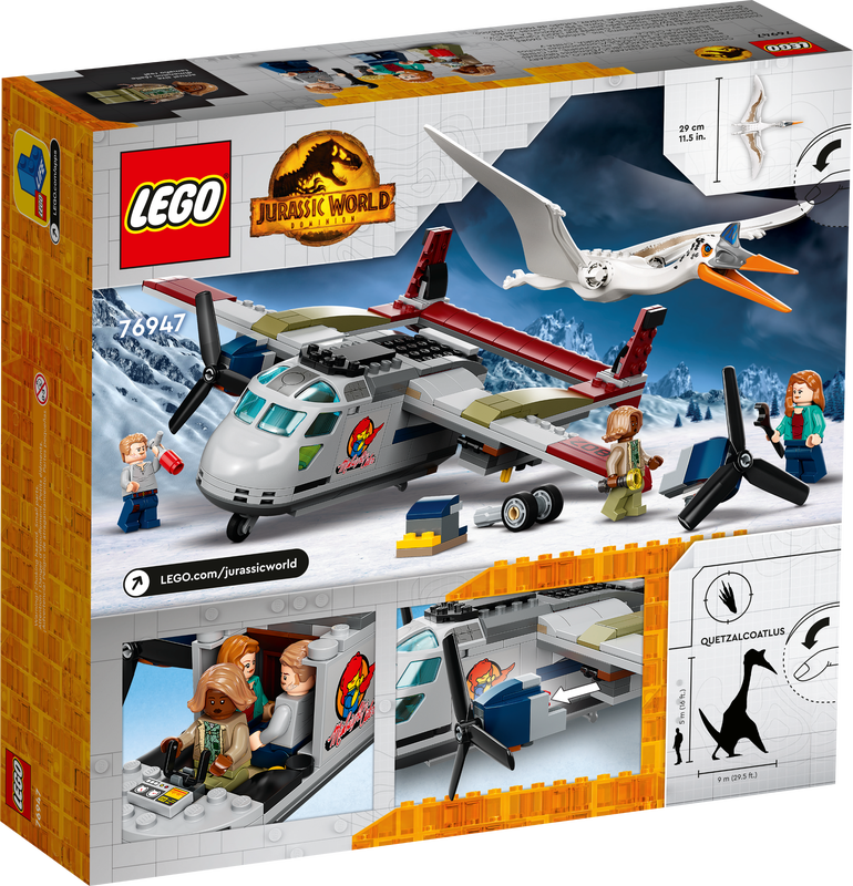 LEGO Jurassic World - Dominion - Quetzalcoatlus Plane Ambush (76947) Building Toy LOW STOCK