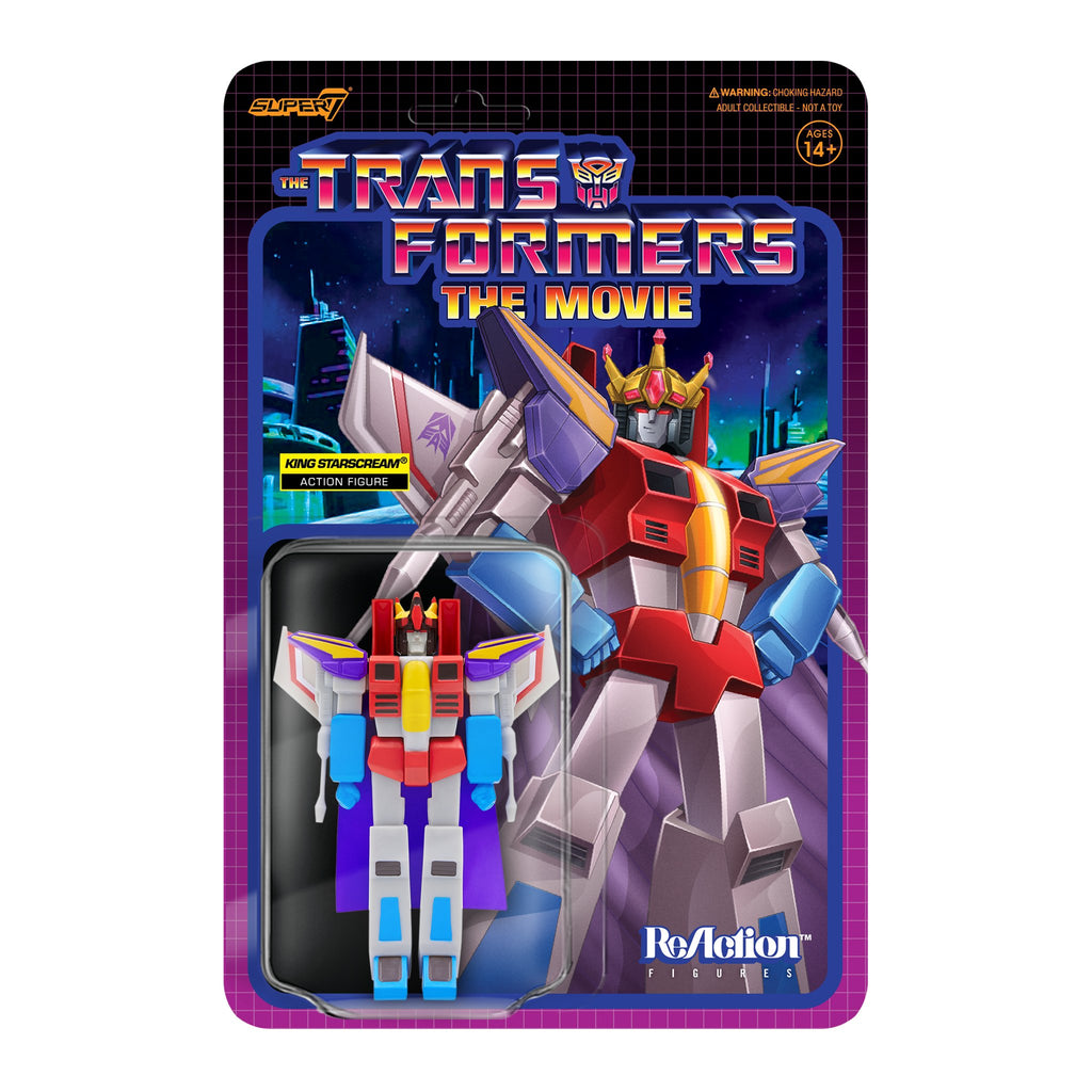 Super7 ReAction Figures - Transformers The Movie - Wave 4 - King Starscream Action Figure (80954) LOW STOCK