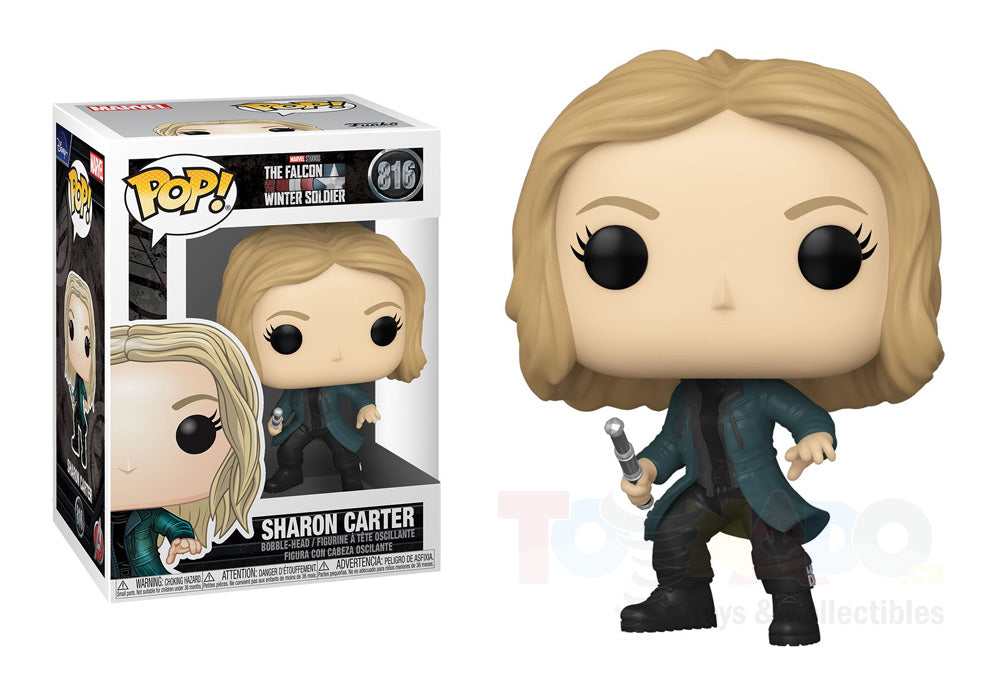 Funko Pop! Marvel #816 - The Falcon and the Winter Soldier - Sharon Carter Vinyl Figure LOW STOCK