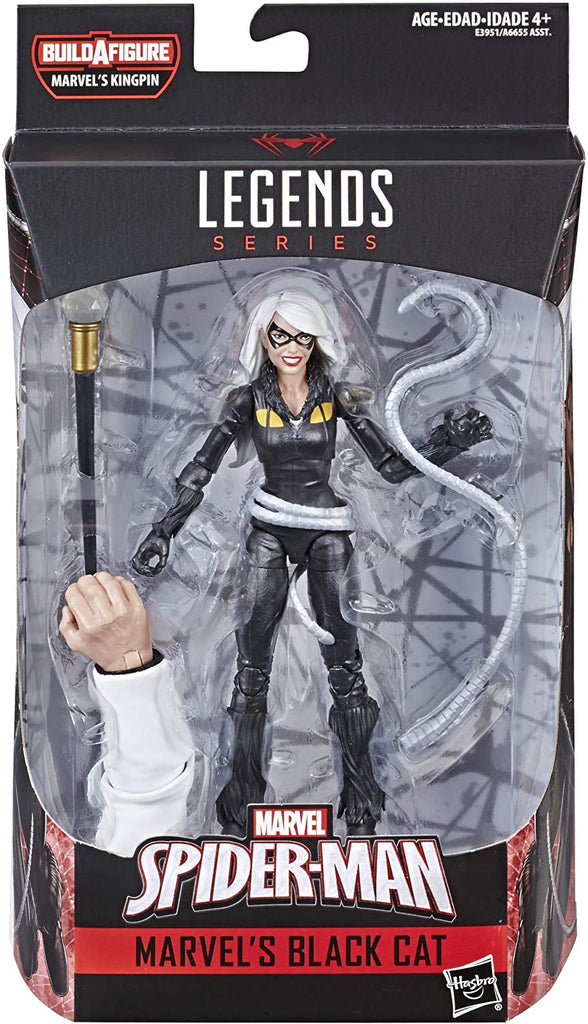 Marvel Legends - Marvel\'s Kingpin BAF - Spider-Man - Marvel\'s Black Cat Action Figure (E3951) LOW STOCK