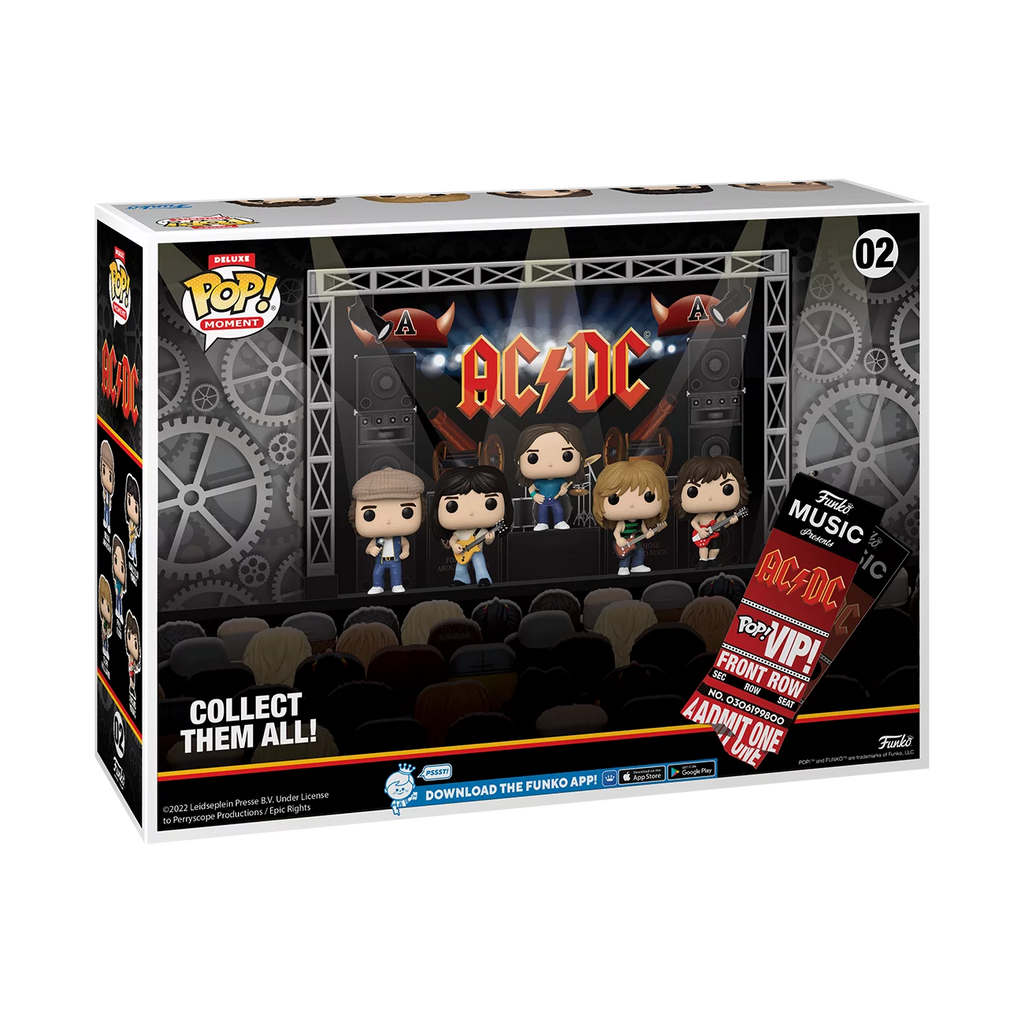 Funko Pop! Moment #02 - AC/DC in Concert 2022 Limited Edition Deluxe Vinyl Figure Set (68393) LOW STOCK