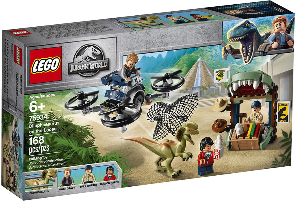 LEGO Jurassic World - Dilophosaurus on the Loose (75934) Retired Building Toy LOW STOCK