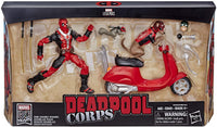 Marvel Legends Ultimate Riders Deadpool Corps 6-Inch Action Figures with Scooter (E4702)