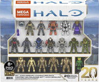 Mega Construx Pro Builders Halo 20th Anniversary Character Pack - 20 Figures LAST ONE!