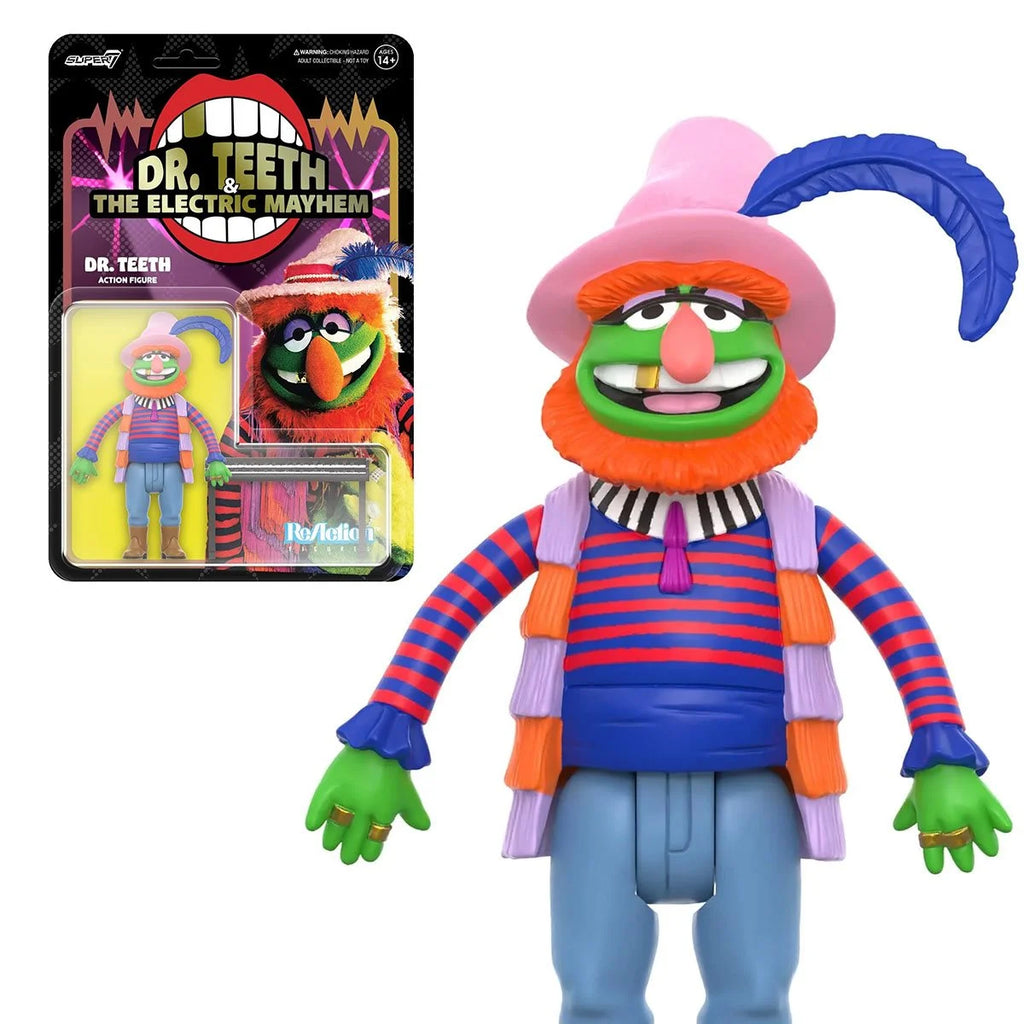 Super7 - The Muppets - Wave 1 - Dr. Teeth & The Electric Mayhem - Dr. Teeth ReAction Figure (82149)