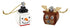 LEGO Collection - Snowman & Reindeer Duo Ornaments (854050) Building Toy LOW STOCK