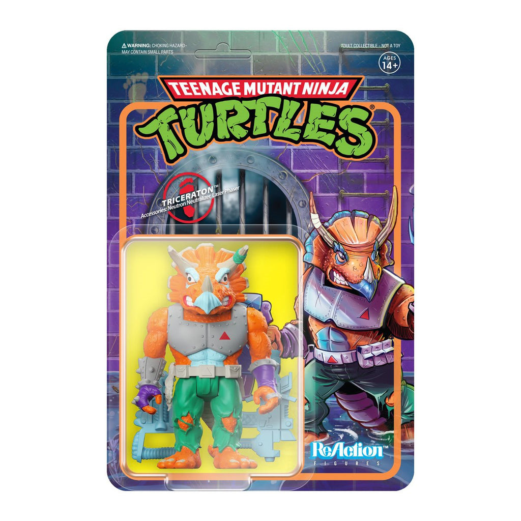 Super7 - Teenage Mutant Ninja Turtles (TMNT) Triceraton ReAction Figure (82139) LOW STOCK