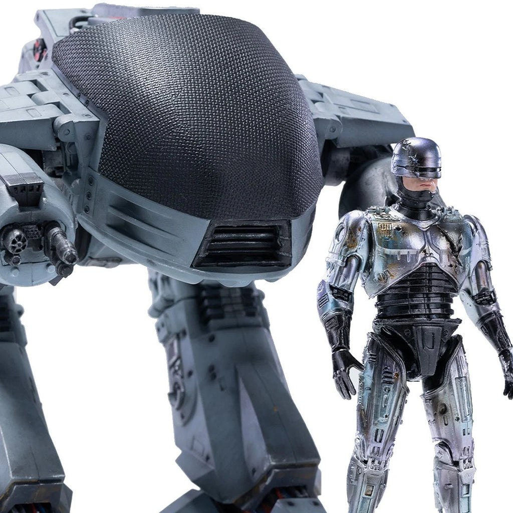 Hiya Toys - SDCC 2022 - RoboCop ED-209 VS RoboCop Battle Damage 1:18 Scale Previews Exclusive 2-Pack