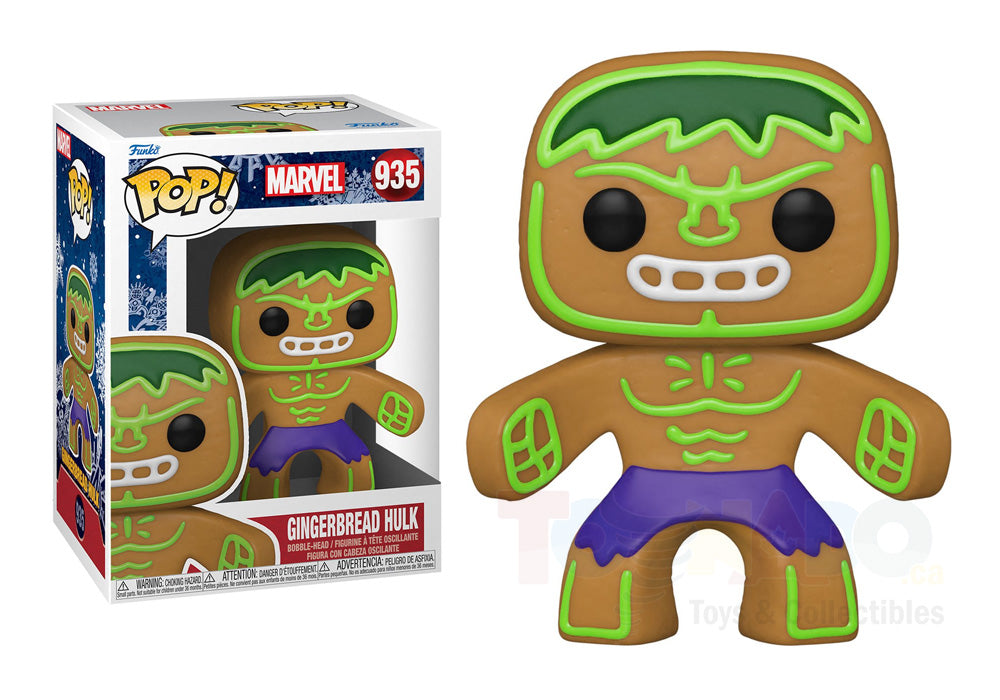 Funko Pop! Marvel #935 - Gingerbread Hulk Vinyl Figure LOW STOCK