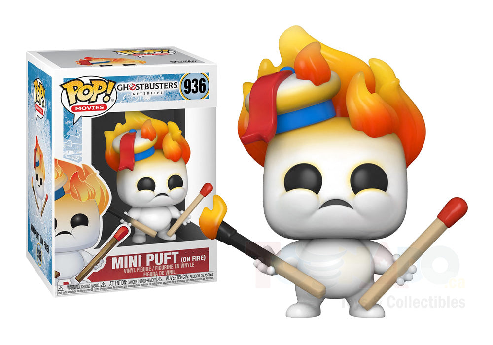 Funko Pop! Movies - Ghostbusters Afterlife #936 - Mini Puft (on Fire) Vinyl Figure (48492) LOW STOCK