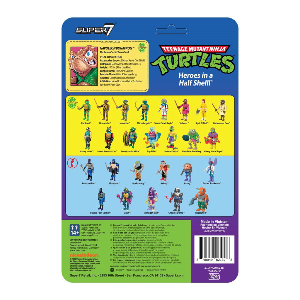 Super7 - Teenage Mutant Ninja Turtles (TMNT) Napoleon Bonafrog ReAction Figure (82137)