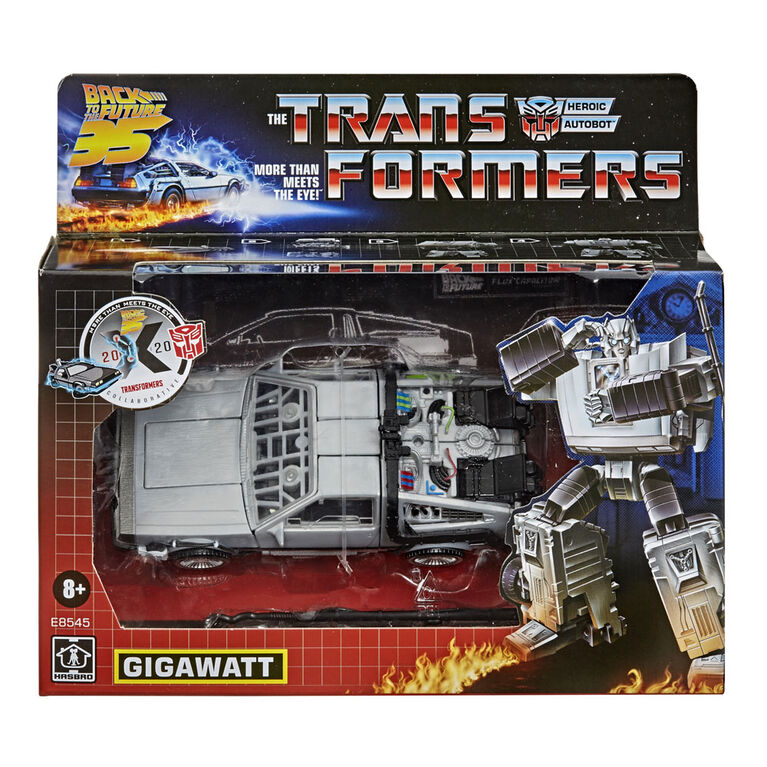 Transformers Collaborative Mashup - Back to the Future 35th Anniversary - Gigawatt Delorean (E8545) LOW STOCK