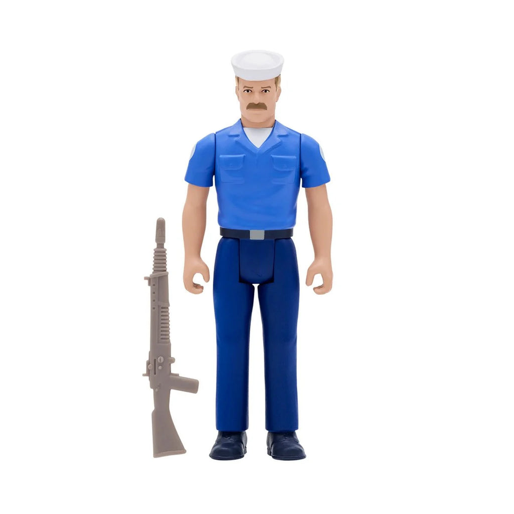 Super7 ReAction - G.I. Joe Sailor (Navy Serviceman) Blueshirt, Mustache, Pink (Caucasian) Action Figure LOW STOCK