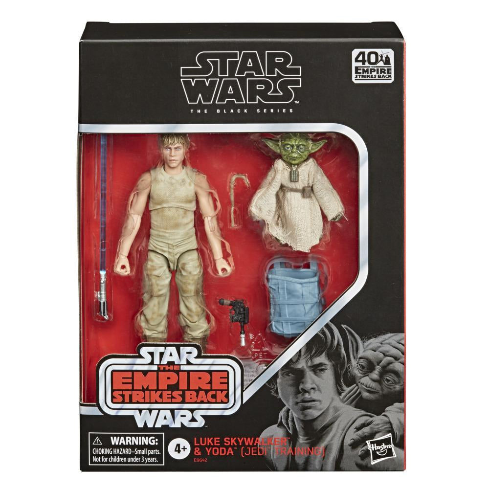 Star Wars Black Series Empire Strikes Back 40th Luke Skywalker & Yoda (Jedi Training) Figures E9642 LOW STOCK