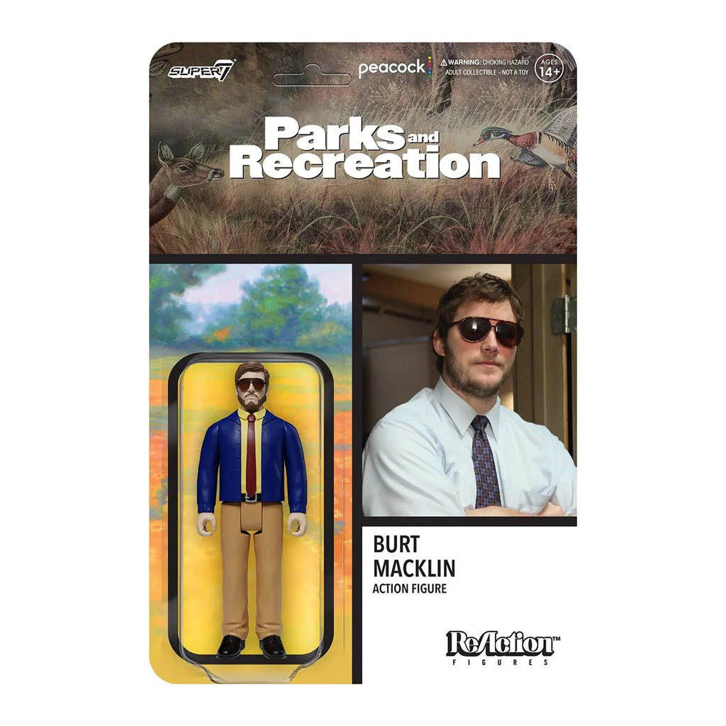 Super7 ReAction Figures - Parks and Recreation - Wave 1 - Andy Dwyer (Burt Macklin) Figure (81984)